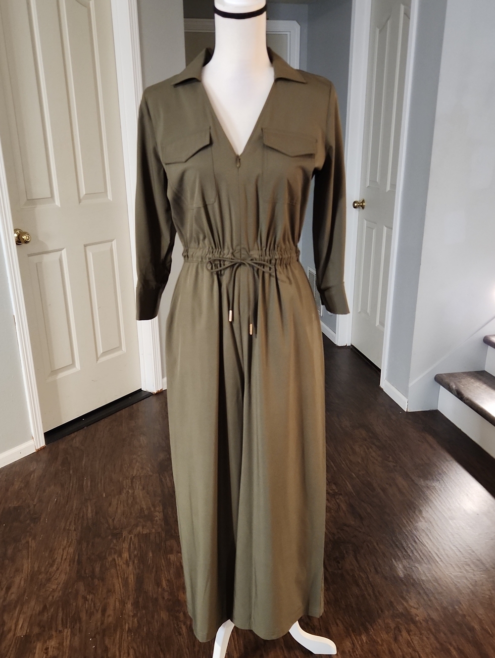 NWT Calvin Klein Olive Jumpsuit